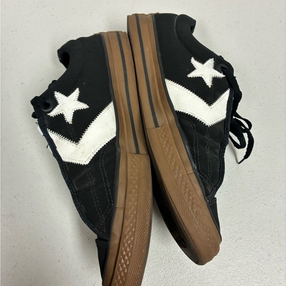 Converse Black and White Sneakers with Brown Sole - Picture 5 of 8